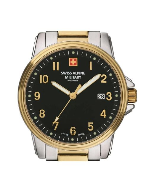Swiss Alpine Military Metallic Watches for men