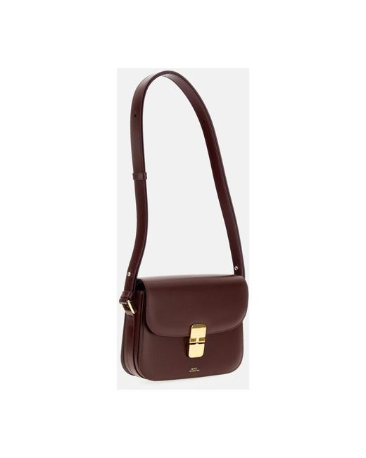 A.P.C. Purple Shoulder Bags