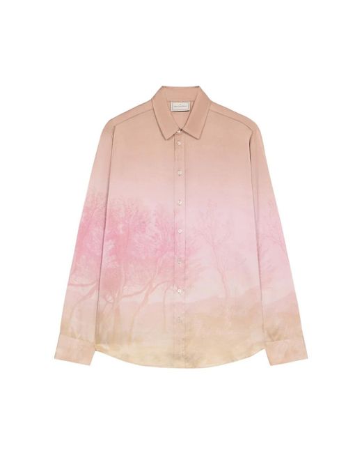 Pierre Louis Mascia Pink Casual Shirts for men