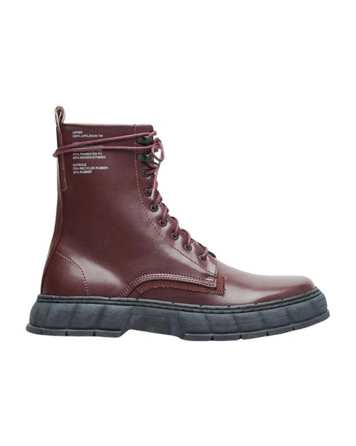 Viron Brown Lace-Up Boots for men