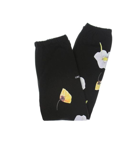 Obey Sweatpants in het Black voor heren