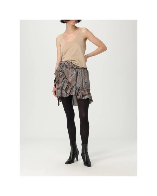 Saint Laurent Gray Short Skirts