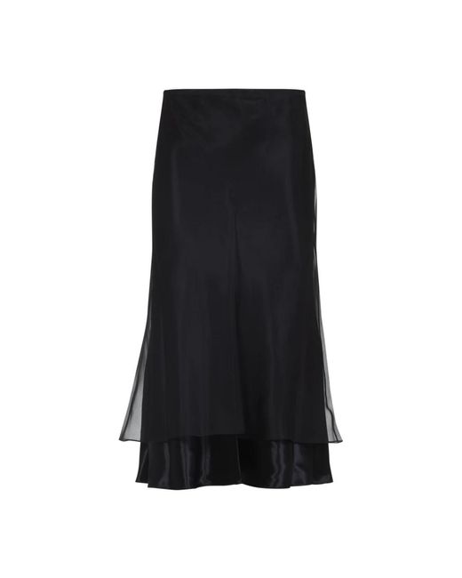 Khaite Black Eleganter Schwarzer Rock