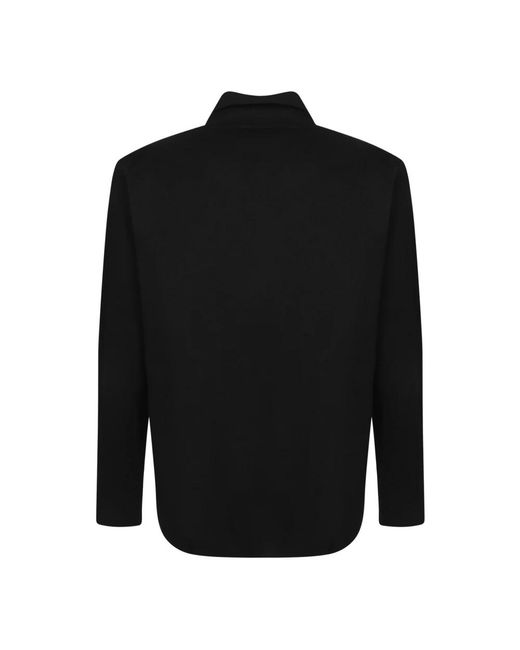 Dell'Oglio Wollen Overshirt in het Black voor heren