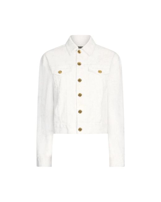Roberto Cavalli White Denim Jackets