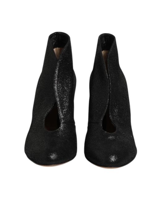 Gianvito Rossi Black Schwarze Metallic-Leder-Stiletto-Pumps