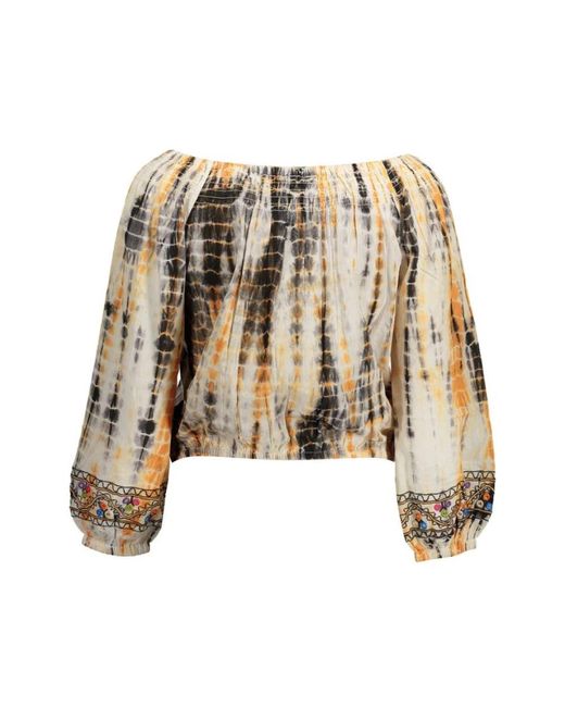 Desigual Metallic Langarm-T-Shirt