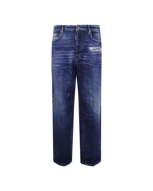 DSquared² Straight Jeans in het Blue voor heren