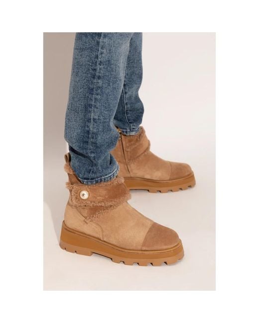 Jimmy Choo Brown Wildlederschuhe Meena