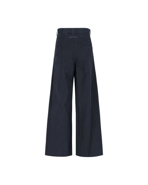 Trousers > wide trousers MM6 by Maison Martin Margiela en coloris Blue