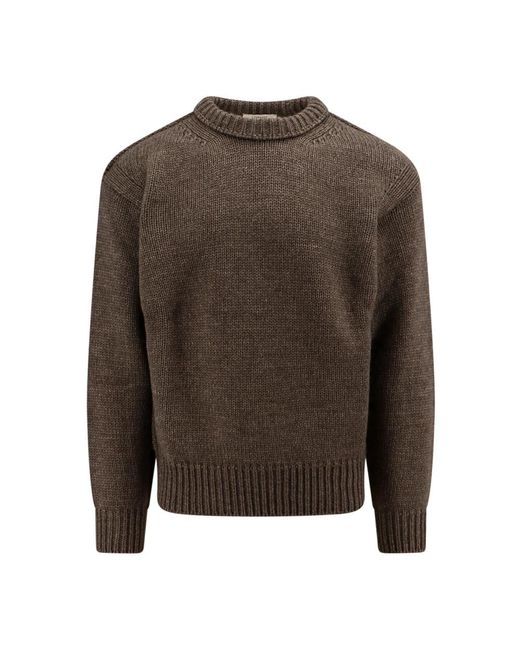 Lemaire Brown Round-Neck Knitwear for men