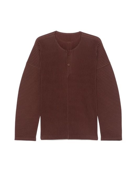Issey Miyake Purple Round-Neck Knitwear for men