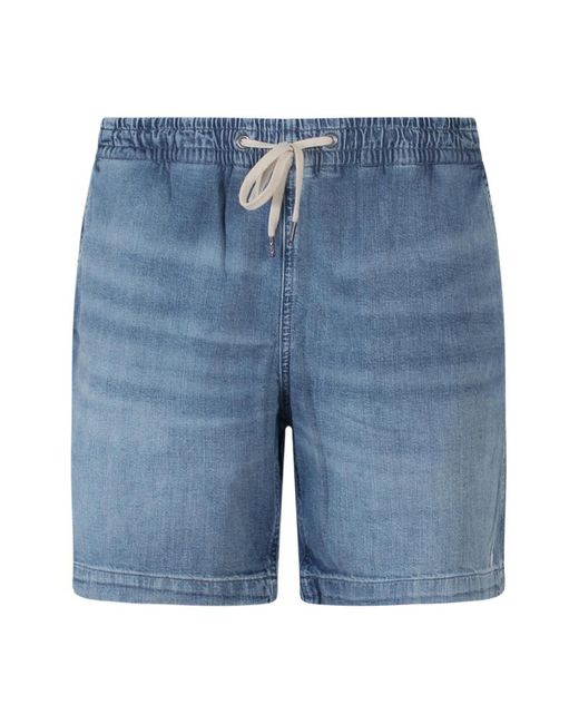 Polo Ralph Lauren Blue Denim Shorts for men