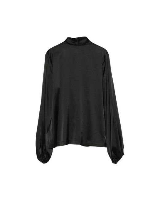 D.exterior Black Blouses