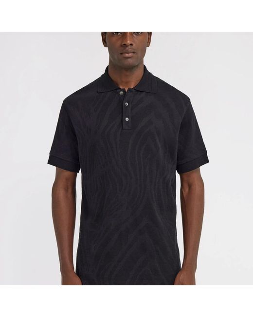 Roberto Cavalli Black Polo Shirts for men
