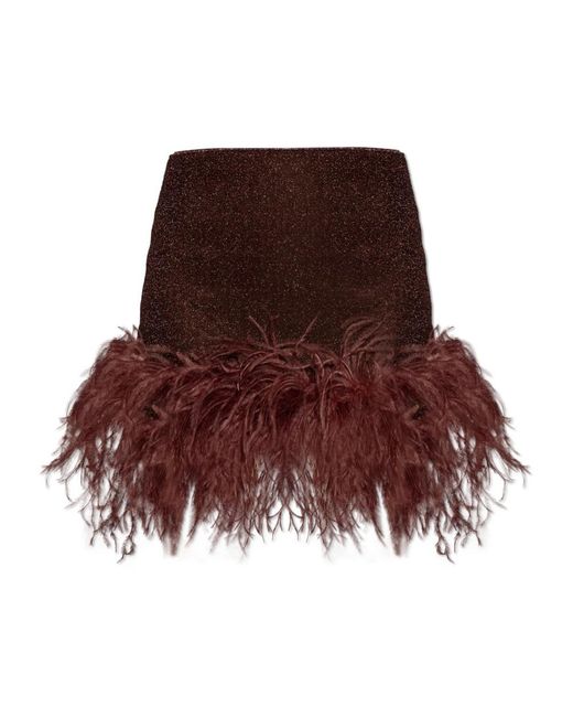 Oseree Brown Short Skirts
