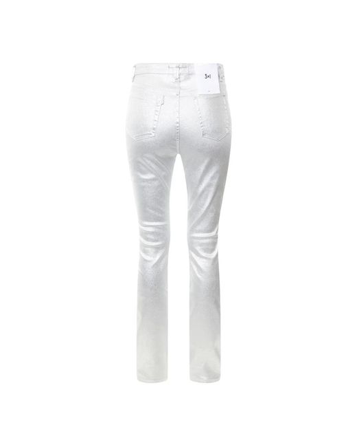 3x1 Gray Slim-Fit Trousers