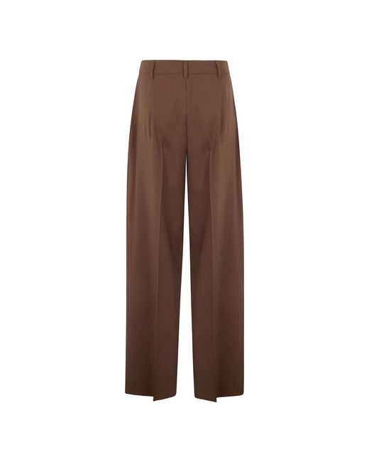 Max Mara Brown Wide Trousers