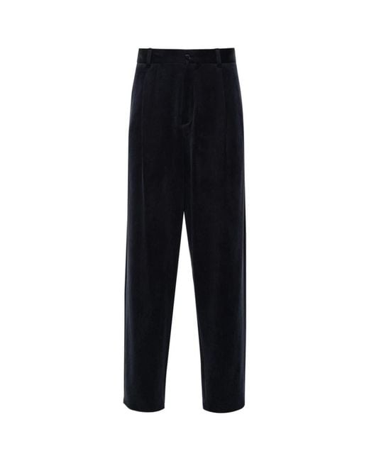Giorgio Armani Blue Straight Trousers for men