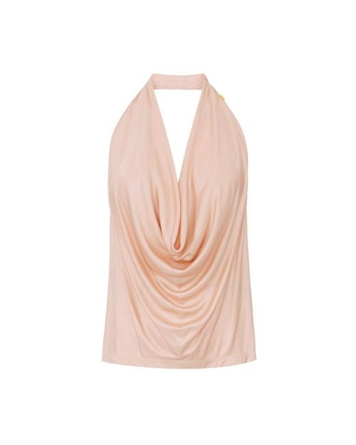 Elisabetta Franchi Pink Sleeveless Tops