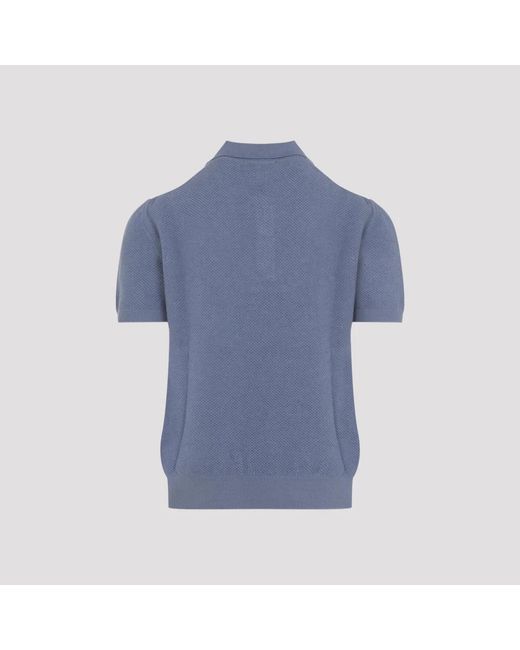 Canali Blue Round-Neck Knitwear for men