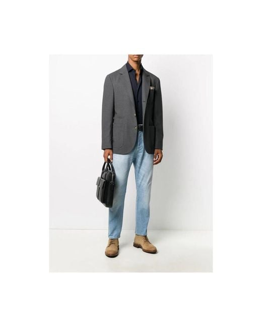 Barba Napoli Blue Formal Shirts for men
