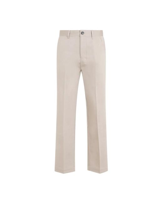 AMI Natural Straight Trousers for men