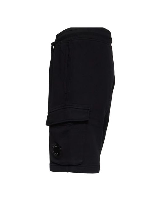C P Company Black Casual Shorts for men