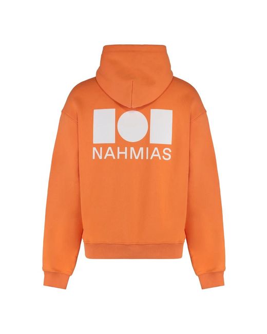 NAHMIAS Orange Hoodies for men
