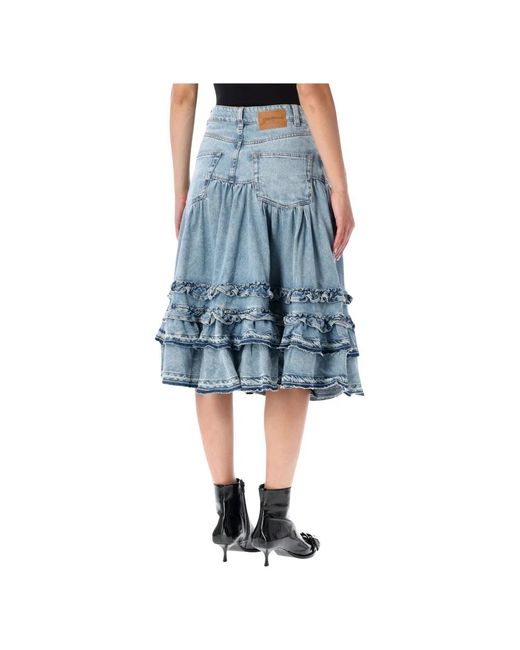 Ganni Blue Denim Skirts