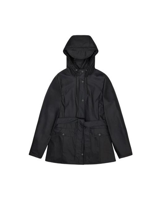 Rains Black Rain Jackets