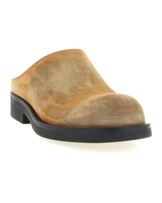 MM6 by Maison Margiela Brown Mules for men