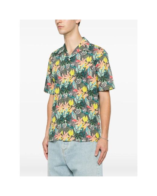 Brian Dales Green Short Sleeve Shirts for men