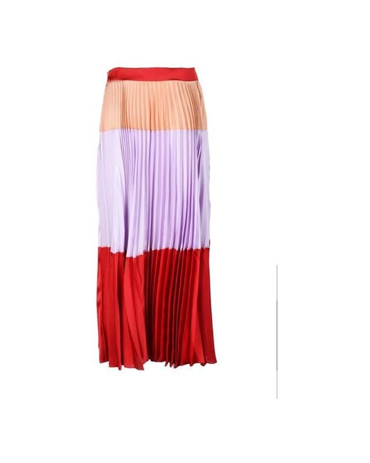 Twinset Rokken ,Veelkleurig Rok Voor Vrouwen in het Red