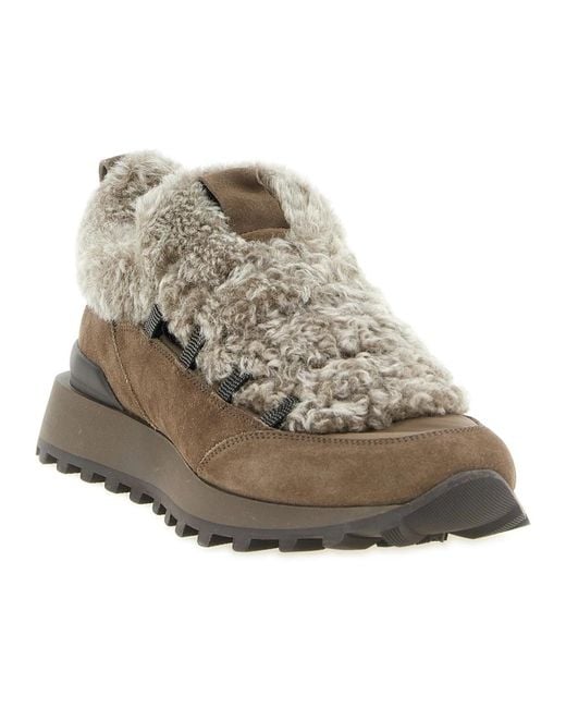 Brunello Cucinelli Gray Sneakers