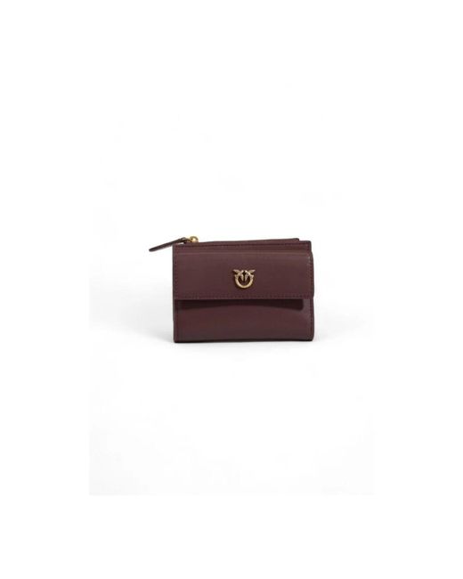 Pinko Purple Roter love birds clip wallet