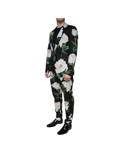 Dolce & Gabbana Black Single Breasted Suits for men