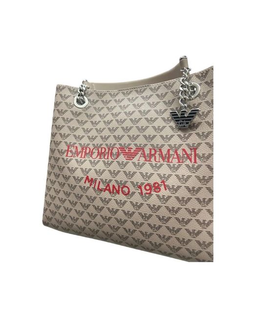 Emporio Armani Gray Shopping Bags