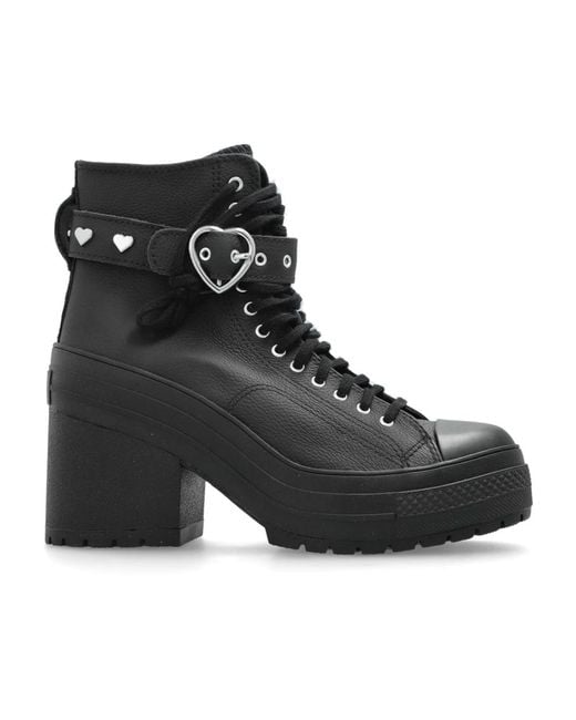 Heeled Boots Converse de color Black