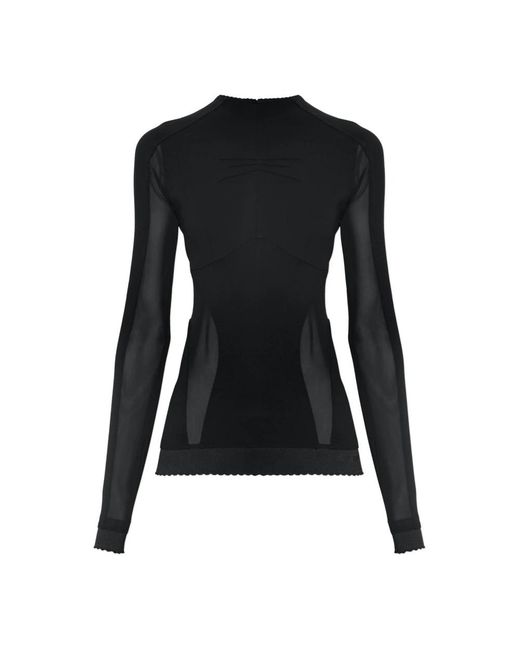 The Attico Black Long Sleeve T-Shirts