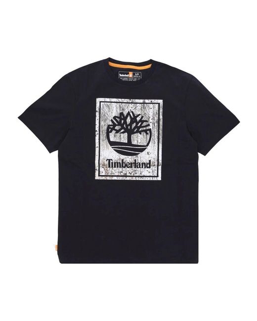 Timberland Stack Tee Kurzarm in Black für Herren