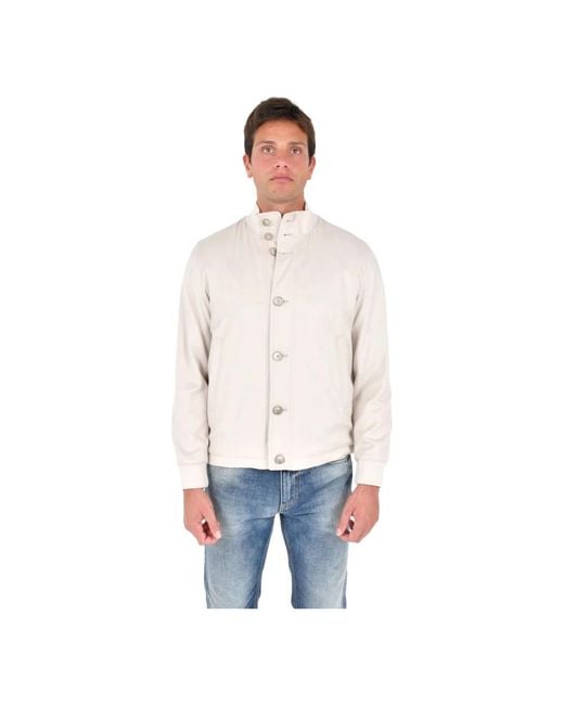 Herno White Light Jackets for men