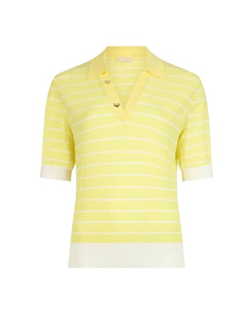 Liu Jo Yellow Polo Shirts