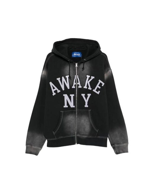 AWAKE NY Black Zip-Throughs for men