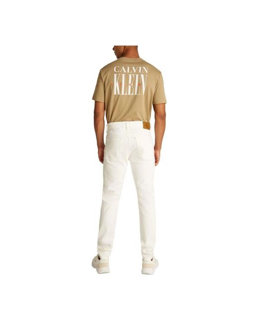 Slim-Fit Jeans Calvin Klein de hombre de color White