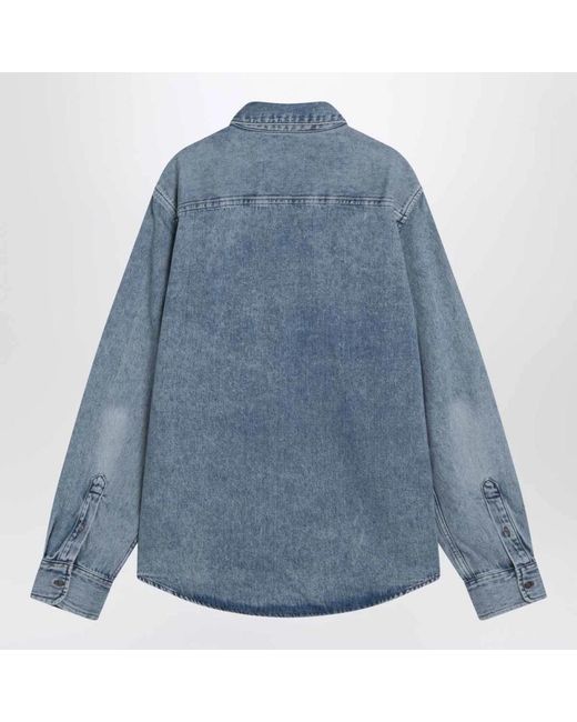AMI Blue Denim Shirts for men