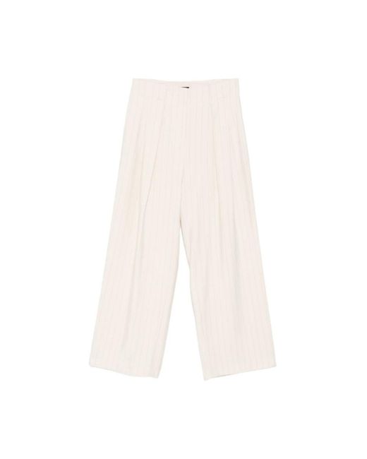 Liu Jo White Wide Trousers