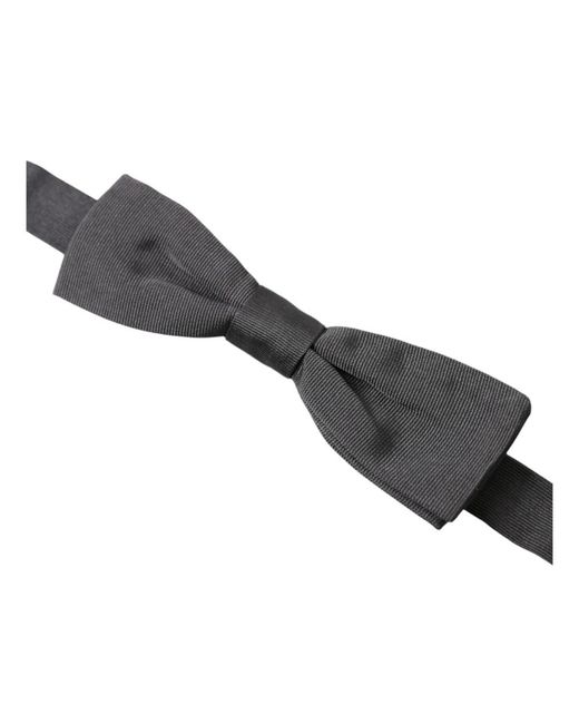 Dolce & Gabbana Gray Bow Ties for men
