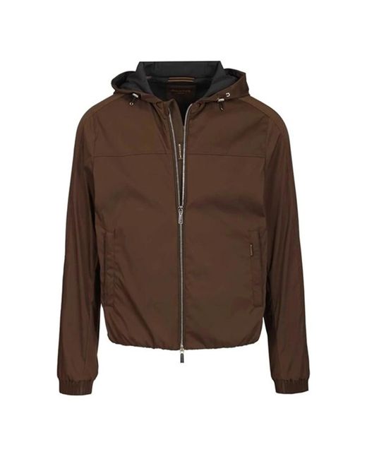 Moorer Brown Light Jackets for men