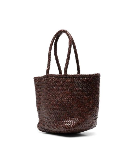Dragon Diffusion Brown Braune ledergeflochtene handtasche